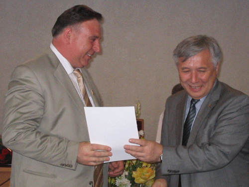 Вручення нагород - Лазар В., м.Чернігів